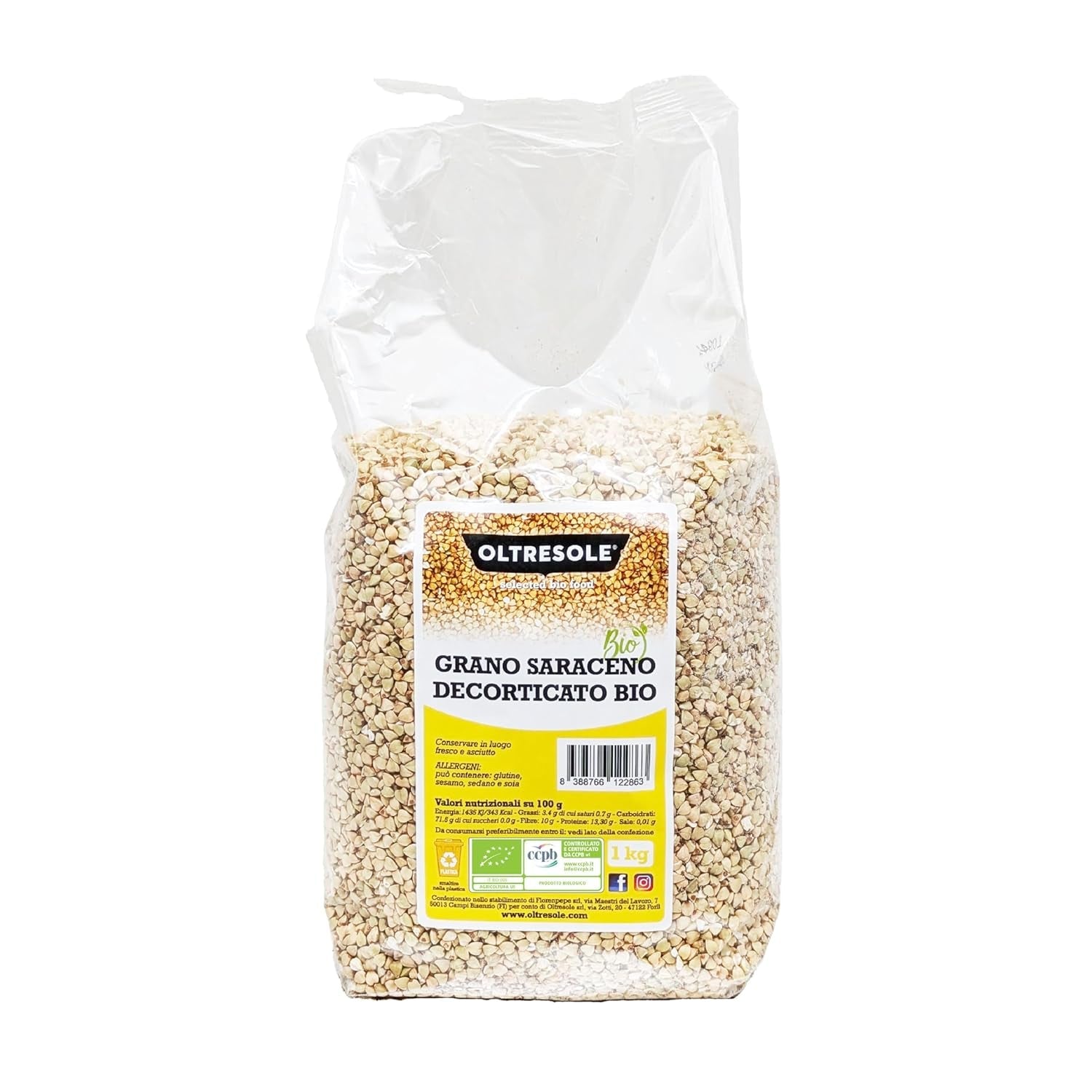 - Organiczny Buchweizen geschält 5 Kg - Getreide, nicht wärmebehandelt, aus biologischem Anbau, pakiet wygody