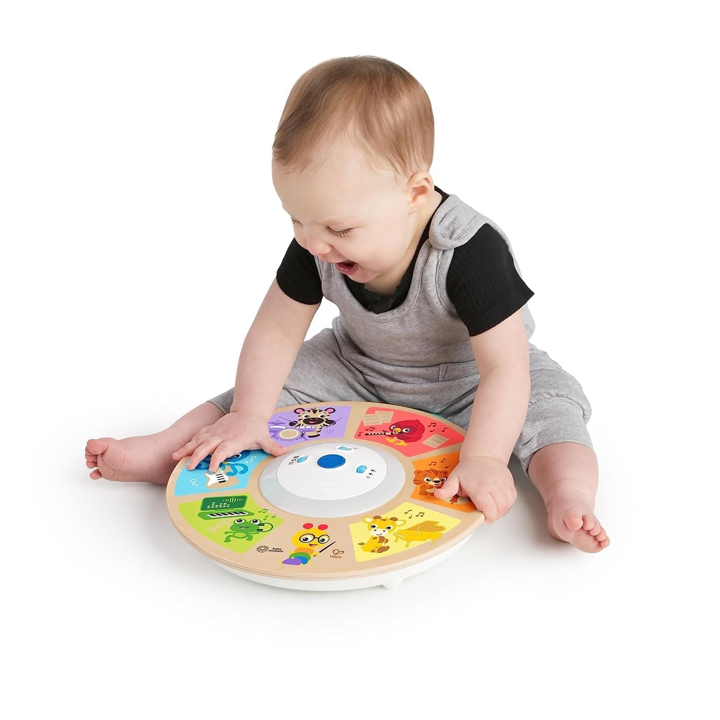 Mały Einstein, Hape, Cal's Smart Sounds Symphony Magic Touch Drewniana elektroniczna zabawka aktywna w 3 językach (angielskim, francuskim i hiszpańskim), 3 tryby, od 6 miesiąca życia Zabawki dla dzieci Naty Shop