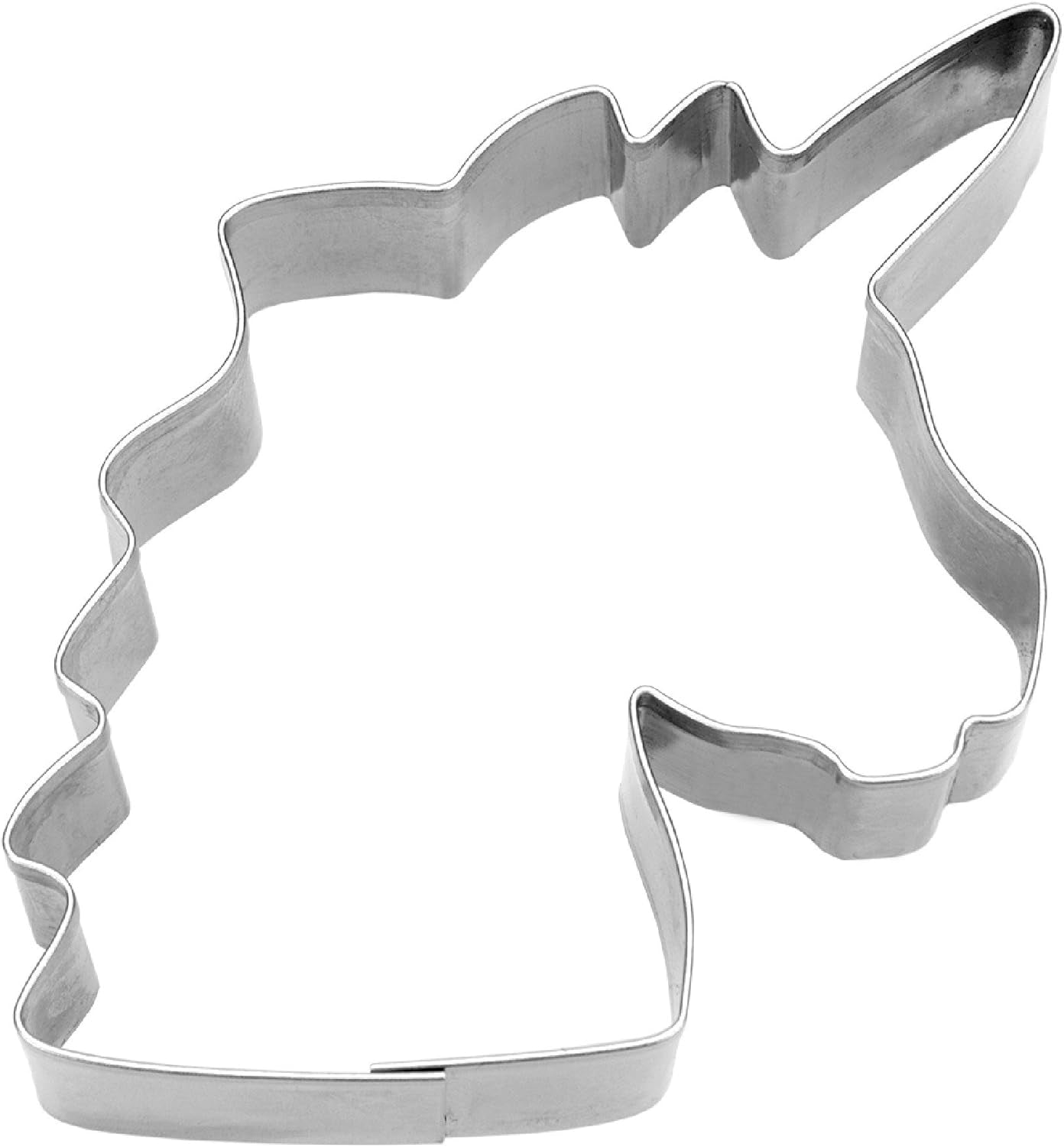 Forma na ciasteczka jednorożca Städter, stal nierdzewna, srebrna, 8 cm