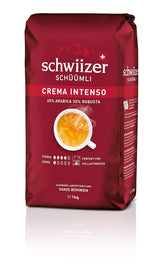Schwiizer Schüümli Intenso, kapsułka, kawa mielona 1kg - Intensywność 4/5 - Certyfikat UTZ (opakowanie 4 szt.)