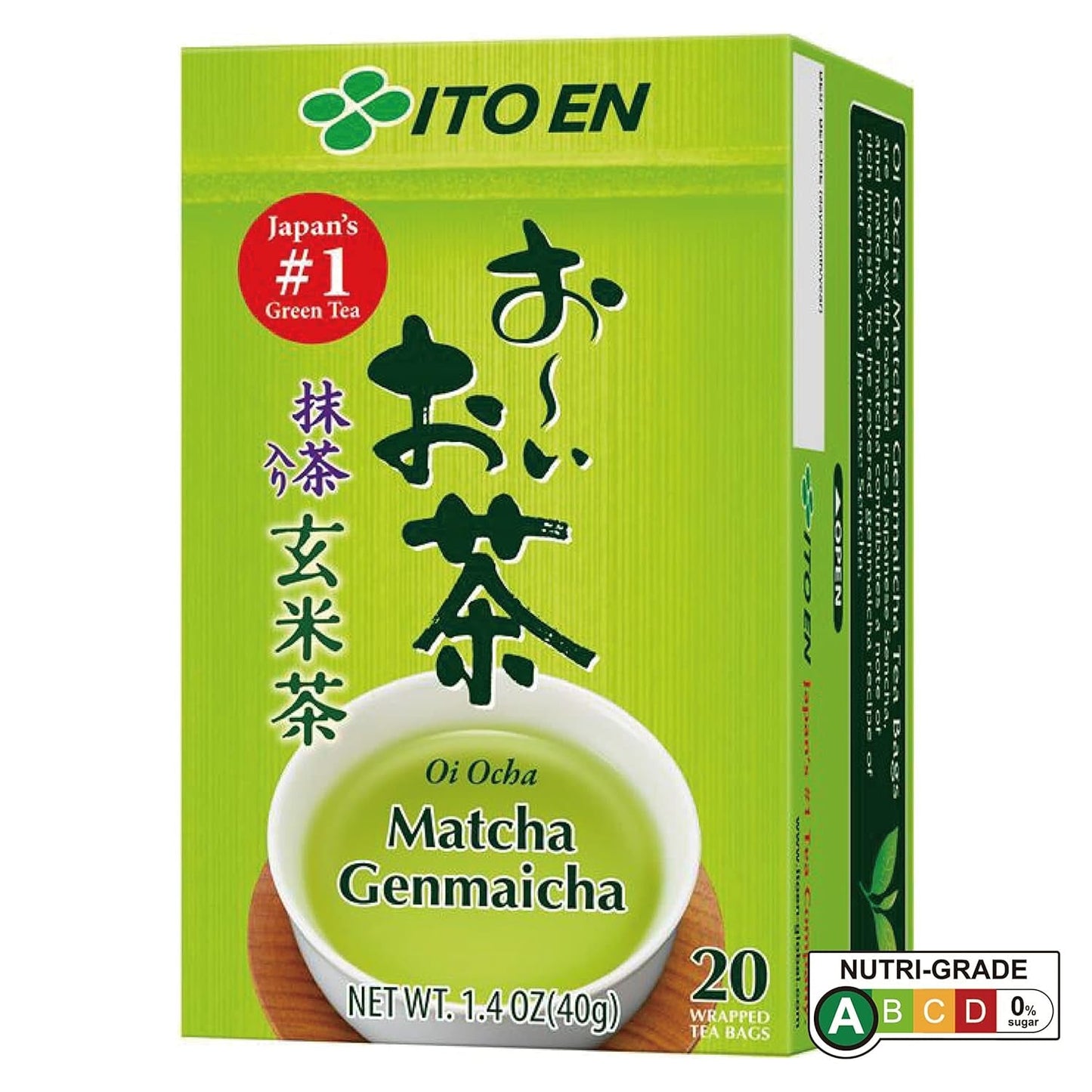 ITO EN Herbata Oi Ocha Matcha Genmaicha, 2 g torebki (20 szt./op.)