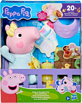 Interaktywna lalka Peppa Pig 28 cm Evie z 20 dźwiękami i wieloma funkcjami, zestaw zabawek dla dzieci od 3 lat