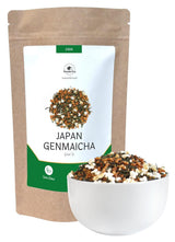 Genmaicha Japońska zielona herbata z prażonym ryżem, 50% Kagoshima Sencha, zielona herbata sypka Premium, tradycyjna mieszanka, bez dodatków smakowych, 100g | Wondertea Japońska zielona herbata Genmaicha