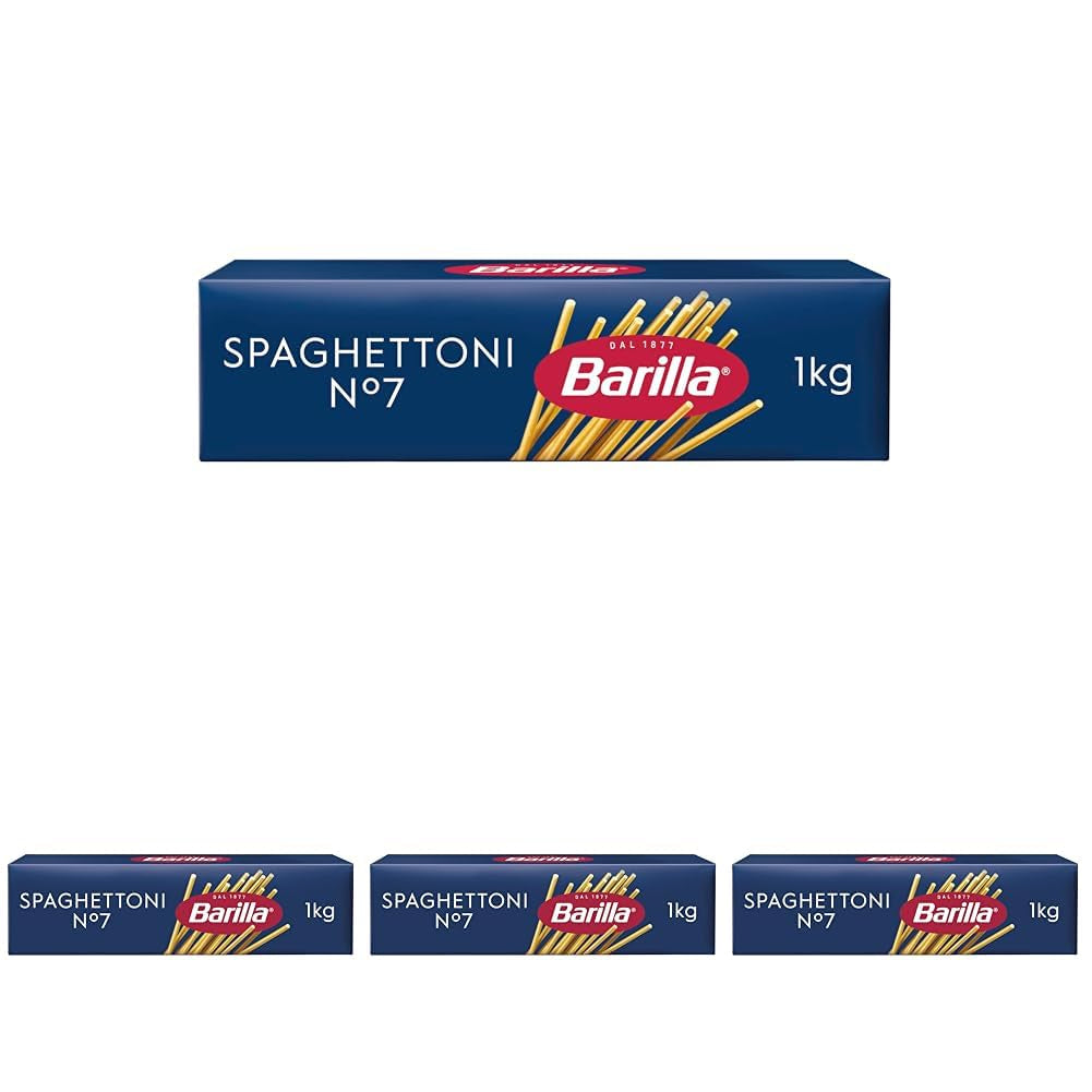 Barilla Pasta Klassische Spaghetti n.5 aus wysokiej jakości Hartweizen immer al dente, (1 x 500 g), bez smaku