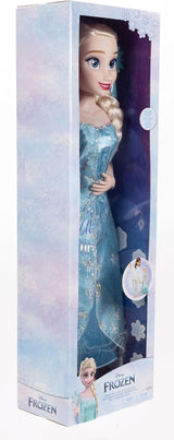 Disney Frozen Playdate Elsa Giant Doll 80 cm firmy Jakks Pacific W pełni przegubowa lalka z 11 punktami artykulacji Zawiera szczotkę do włosów i akcesoria