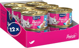 Vitakraft Poésie Mousse, mokra karma dla kotów, pianka napowietrzana, z łososiem, bez dodatku cukru i zbóż (12 x 85g)
