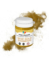 Jadalny brokat z efektem metalicznym, New Gold Shimmering, 20 gramów Brokat Naty Shop Domyślny tytuł