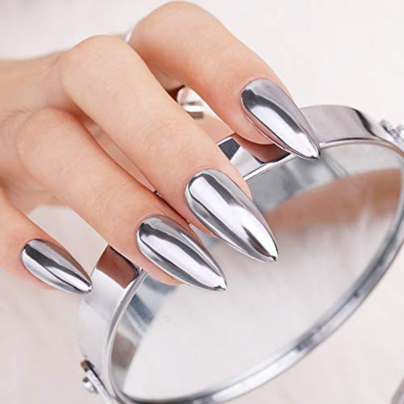 Proszek do paznokci Chrome Aurora Ice Shimmer Chromowany proszek pigmentowy 4 szt. Proszek chromowany Nägel Nail Art Nageldesign