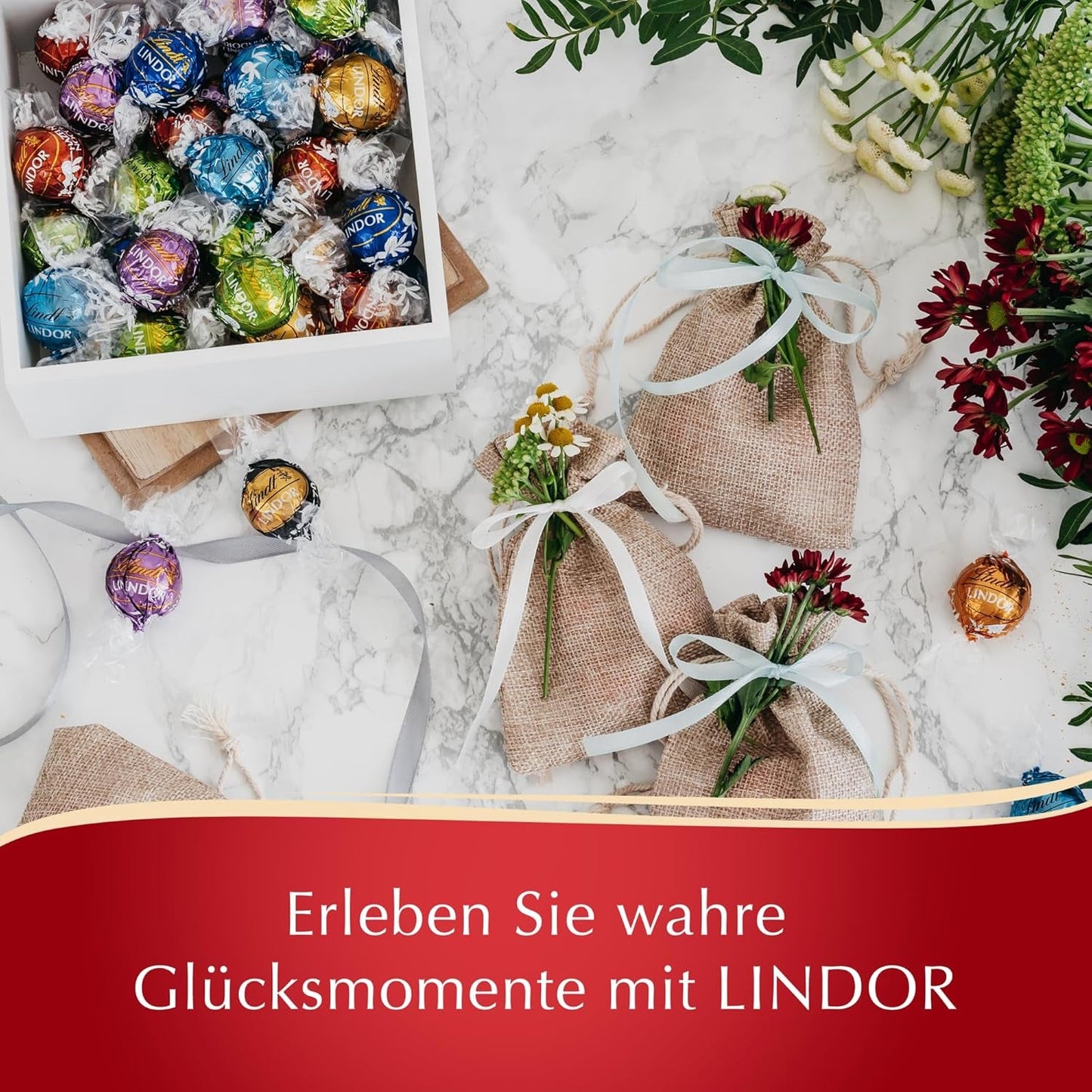 Czekolada Lindta | Asortyment LINDOR | 1371g | 110 trufli w delikatnej czekoladzie z rozpływającym się w ustach | Prezent w postaci czekolady do dzielenia się