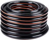 Wąż ogrodowy BLACK+DECKER 15 metrów - Ø19MM - Trwałe PCV - Podlewanie ogrodu, mycie samochodu, napełnianie basenu - Kompatybilny z każdym standardowym kranem - Czarny/Pomarańczowy