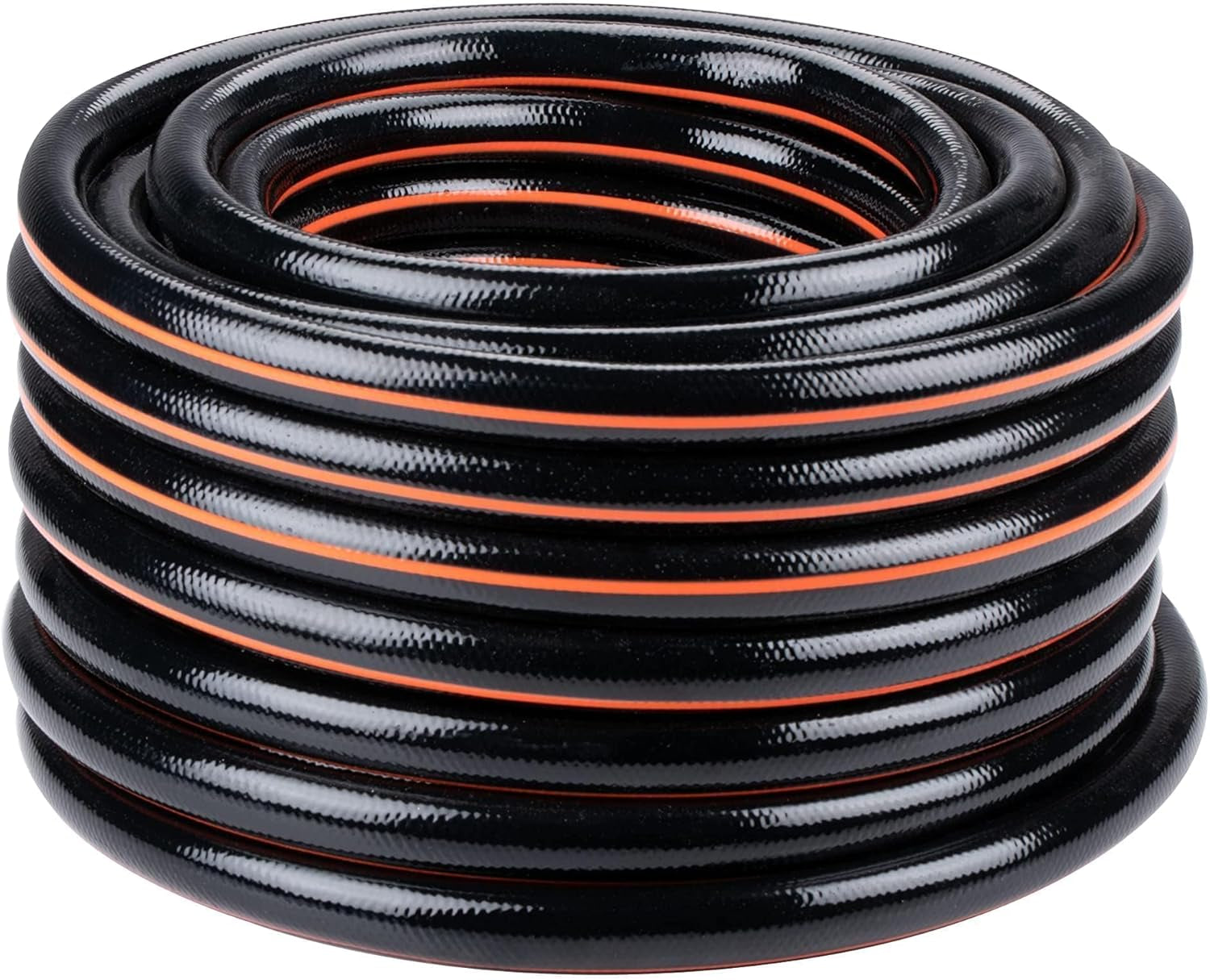 Wąż ogrodowy BLACK+DECKER 15 metrów - Ø19MM - Trwałe PCV - Podlewanie ogrodu, mycie samochodu, napełnianie basenu - Kompatybilny z każdym standardowym kranem - Czarny/Pomarańczowy