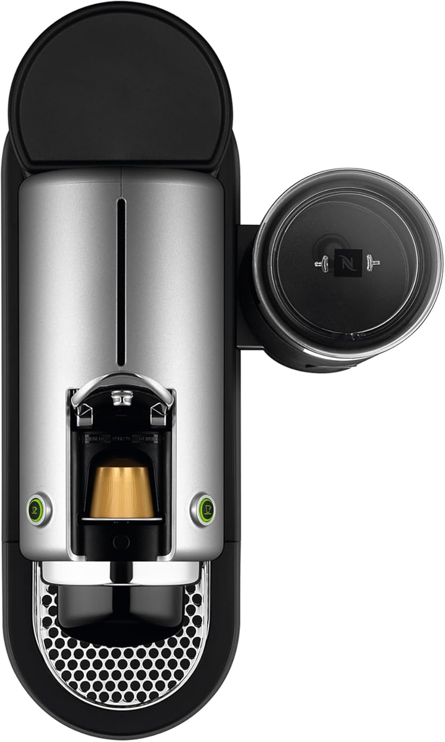 Ekspres do kawy z kapsułkami Nespresso XN761B Citiz&Milk | Automatyczny tryb gotowości | 1260 watów | Pojemność zbiornika na wodę: 1 l | Ciśnienie pompy: 19 bar | Srebrny