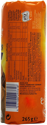Brandt Hobbits Chocolate 265g Pack - Chrupiące pełnoziarniste czekoladowe ciasteczka owsiane - Chrupiące ciasto dla całej rodziny - w praktycznej bułce biszkoptowej
