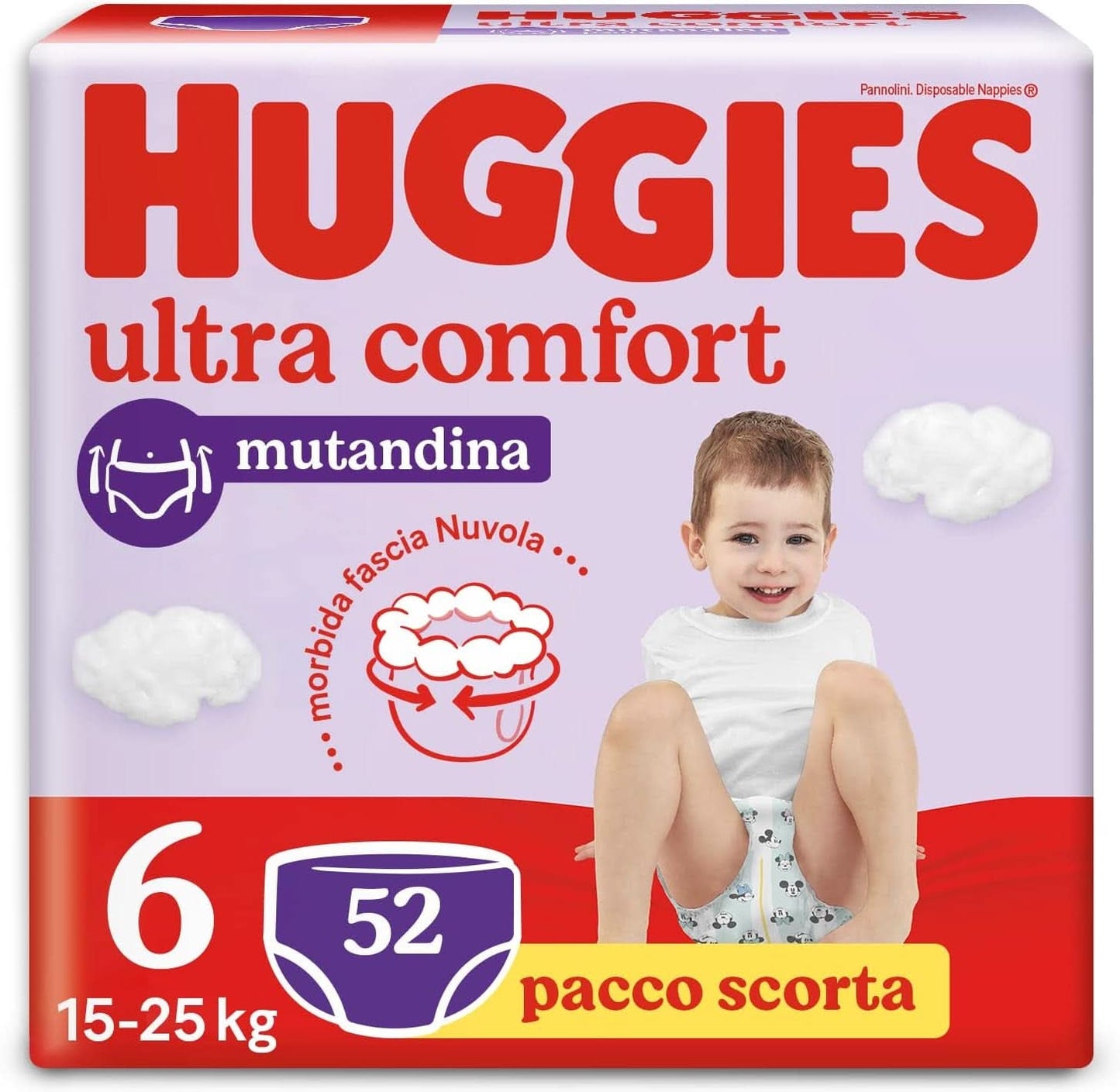 Spodnie do pieluszek Huggies Ultra Comfort, Größe 6 (15-25 Kg), 52 pieluszki Naty Shop