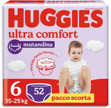 Spodnie do pieluszek Huggies Ultra Comfort, Größe 6 (15-25 Kg), 52 pieluszki Naty Shop