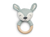 Jollein 101-001-67008 Gryzak z naturalnej gumy Teddy Bear Biscuit