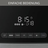 Ekspres do kawy Krups KM8328 Mielić za pomocą młynka | Timer 24-godzinny | Pojemnik na ziarno 180 g | Pojemność 1,25 l na aż 15 filiżanek kawy | Funkcja automatycznego wyłączania | 3 ustawienia mielenia | Czarny