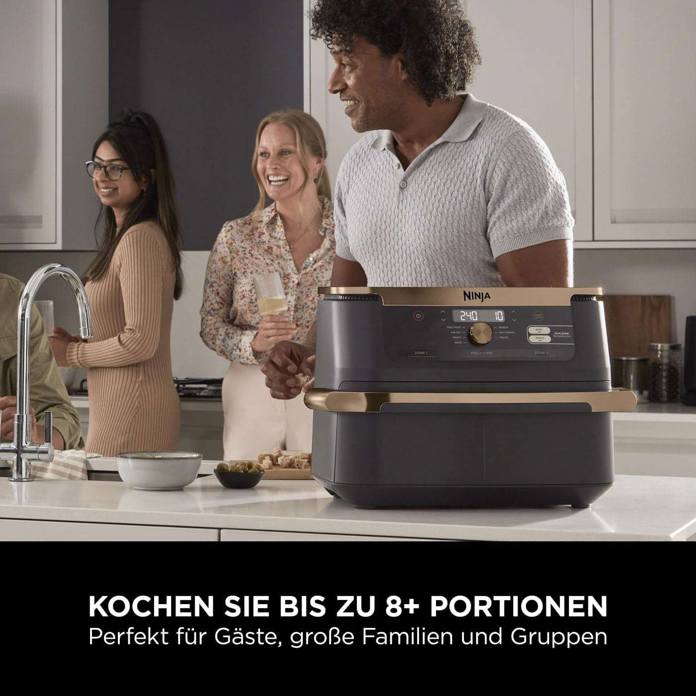 Dwustrefowa frytkownica powietrzna Ninja Foodi Flexdrawer, AF500EUCP Urządzenia Naty Shop
