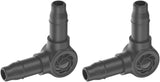 Łącznik L do Gardena Micro-Drip 4,6 mm (3/16 cala): do zmiany kierunku rozprowadzania i linii kroplujących o 90 stopni, montaż bez załamań, łatwa i elastyczna technika łączenia (13212-20)