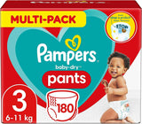 Spodnie Pampers Baby-Dry Größe 5, 160 Stück, 11kg-17kg, 360° auslaufsichere Nadają się na dzień i na noc