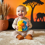 Playgro Jerry Giraffe Gryzak - Gryzak dla niemowląt - Gryzak silikonowy - Gryzak silikonowy - Pomoc przy ząbkowaniu - Silikon - Gryzak dla dziecka - Kolorowy