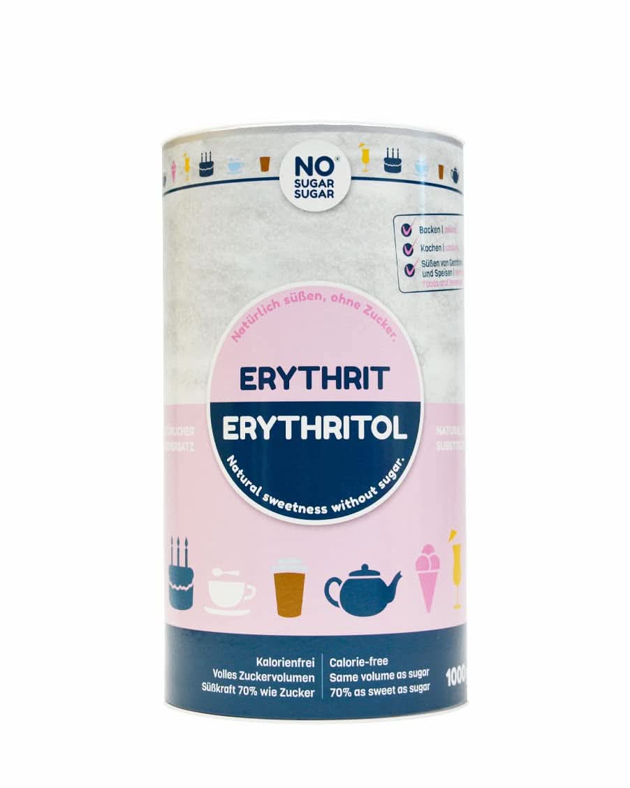 Bez cukru, naturalny erytrytol bez kalorii, nadający się do stosowania jako substytut cukru, 4,5 Kg Słodziki Naty Shop 1 Kg