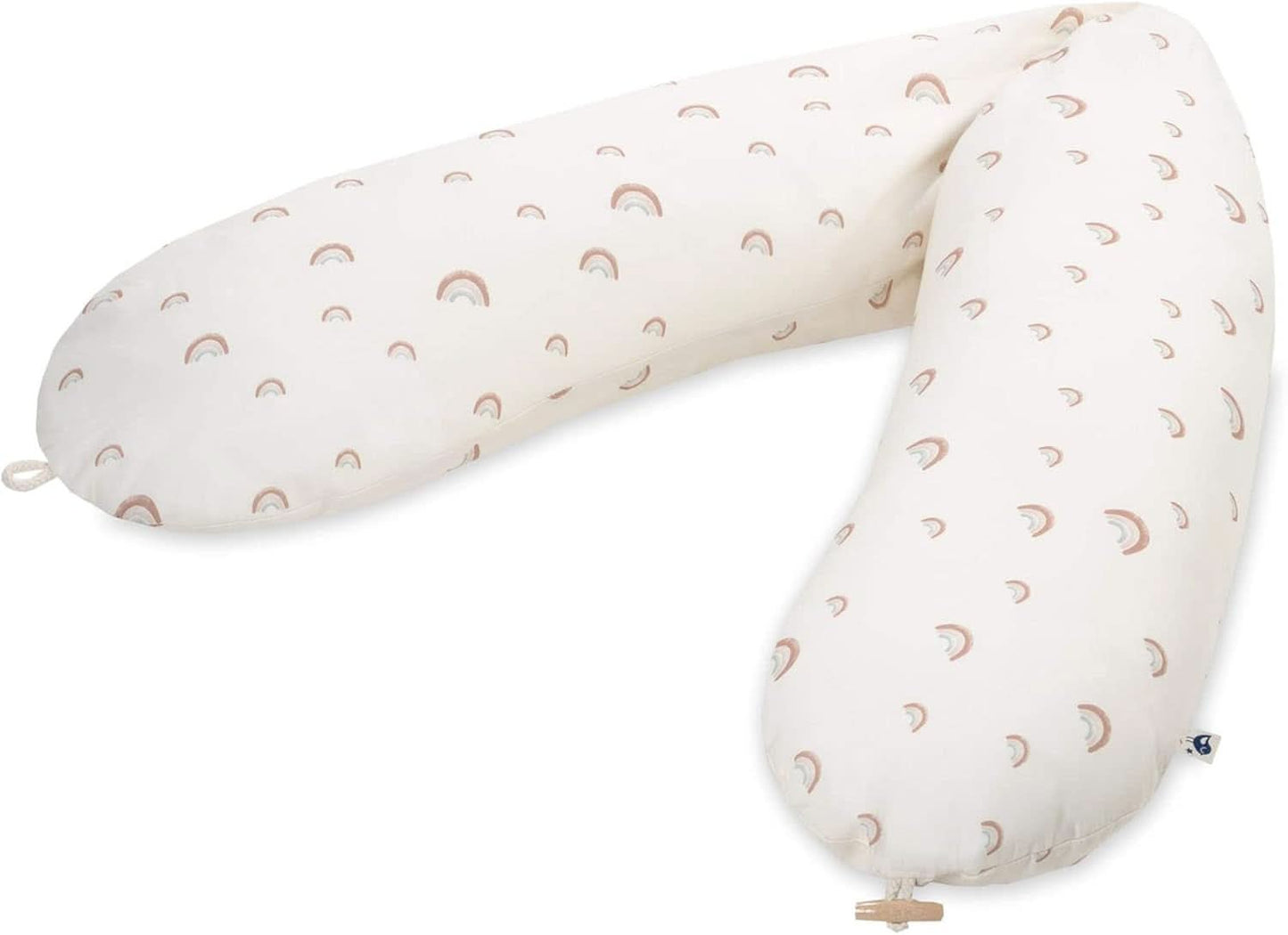 Julius Zöllner Organiczna poduszka do karmienia 190 cm, wypełnienie 42 litry Mikrokulki Eps, wyprodukowane w Niemczech Akcesoria Żywność i karmienie piersią Baby Naty Shop Rainbow
