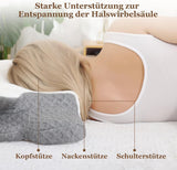Poduszka pod szyję Wellsync Poduszka ergonomiczna Poduszka z pianki memory Poduszka ortopedyczna dla osób śpiących na boku Podkłady na plecach Podkłady na brzuch Ból szyi Biały Szary Poduszki ortopedyczne szyjki macicy Naty Shop