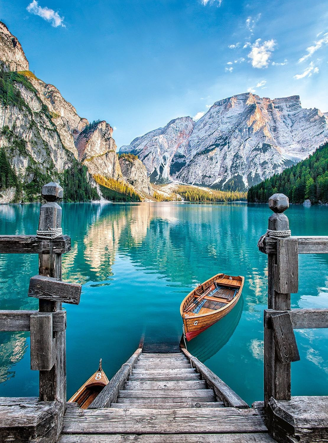 Clementoni 35039 Braies Lake - 500 elementów puzzli od 9 lat, kolorowe puzzle dla dorosłych w odważnych kolorach, gra zręcznościowa dla całej rodziny, fajny pomysł na prezent Puzzle Naty Shop
