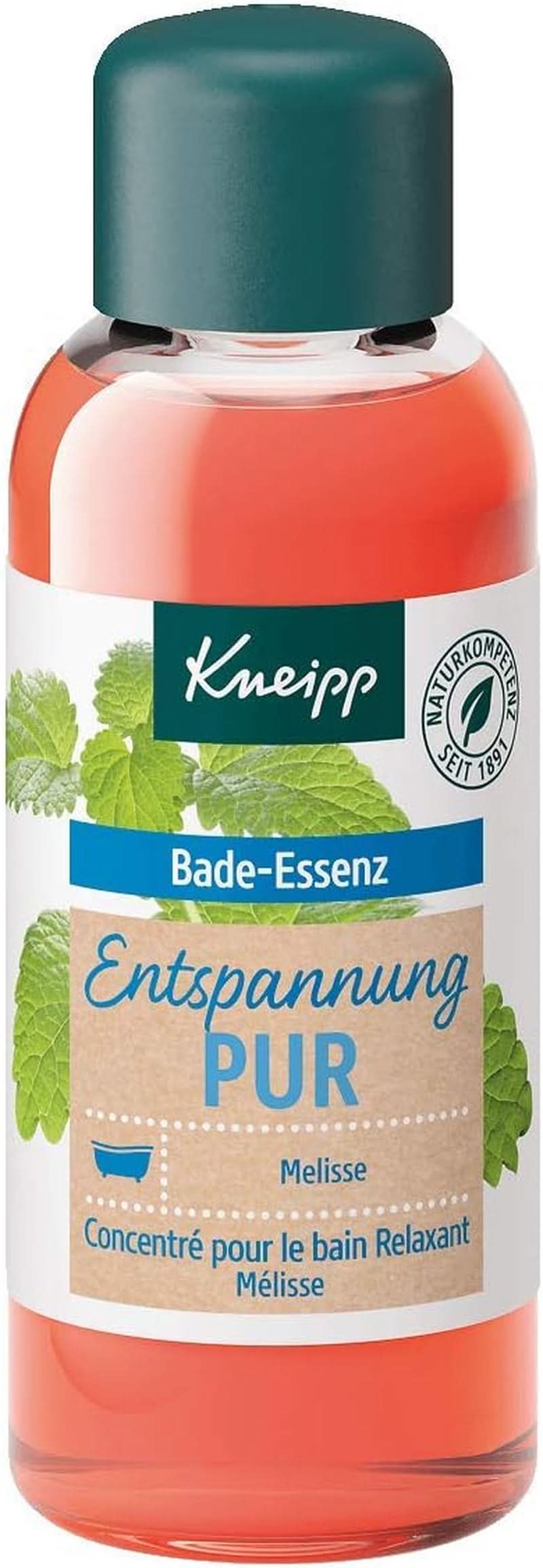 Kneipp Bade, olejek do kąpieli z naturalnym olejkiem eterycznym z melisy indyjskiej i ekstraktem z melisy, 100 ml Naty Shop