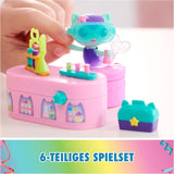 DREAMWORKS GABBY DOLLS HOUSE - zestaw mebli Meerkätzchen Bobble Kitty, figurka kota z meblami do domku dla lalek i akcesoriami, wiek: 3+
