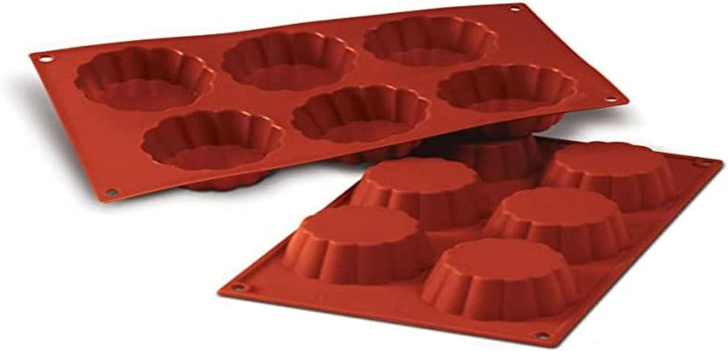 Forma do pieczenia Silikomart, 20.035.00.0060 SF 035, „SF 035 Briochette Cannellata” Kuchnia Naty Shop Putin Deep