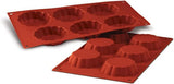 Forma do pieczenia Silikomart, 20.035.00.0060 SF 035, „SF 035 Briochette Cannellata” Kuchnia Naty Shop Putin Deep