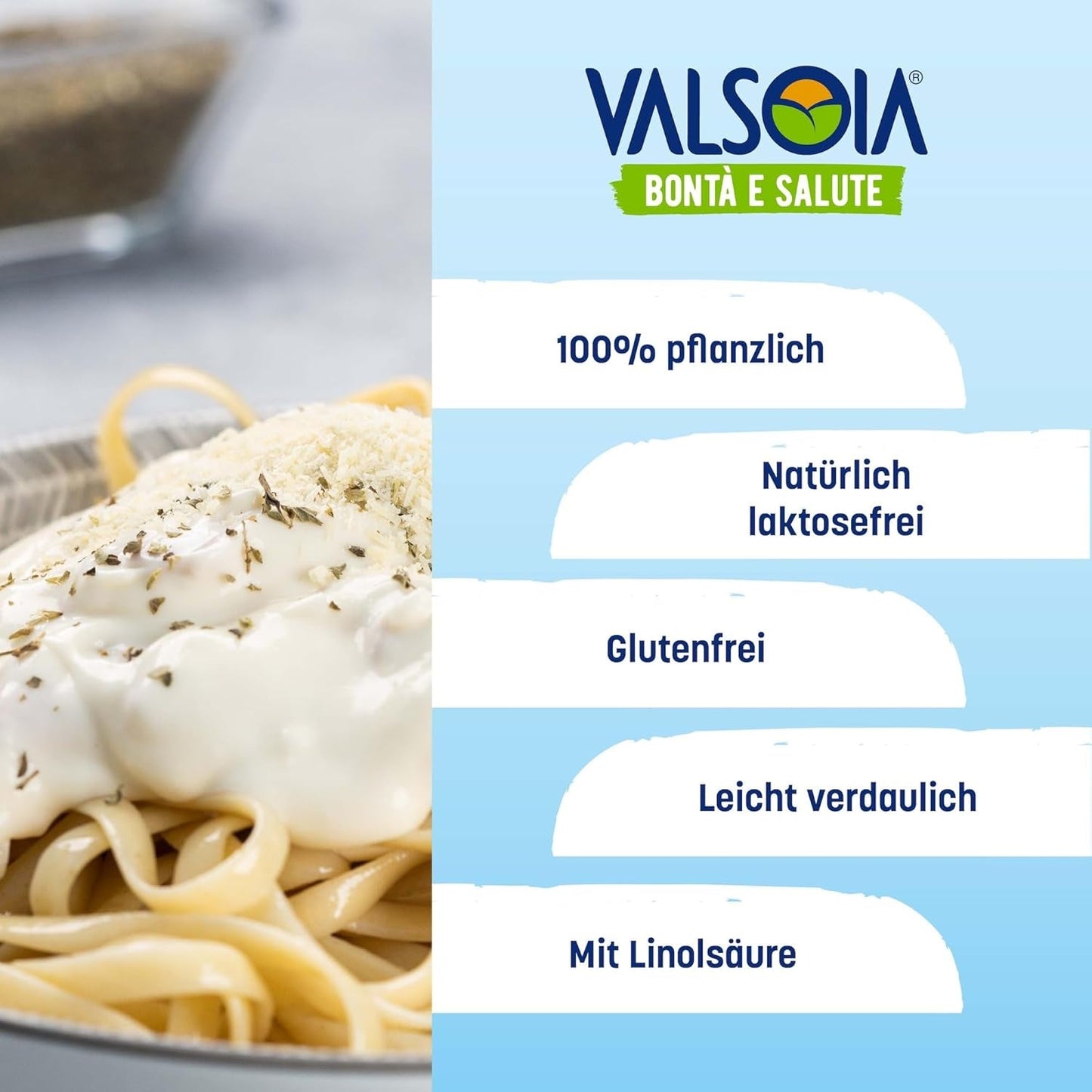 Condisoia krem, idealny krem ​​do gotowania dla osób z nietolerancją laktozy, wegan i wegetarian, wszechstronny w kuchni, 6 x 200 g