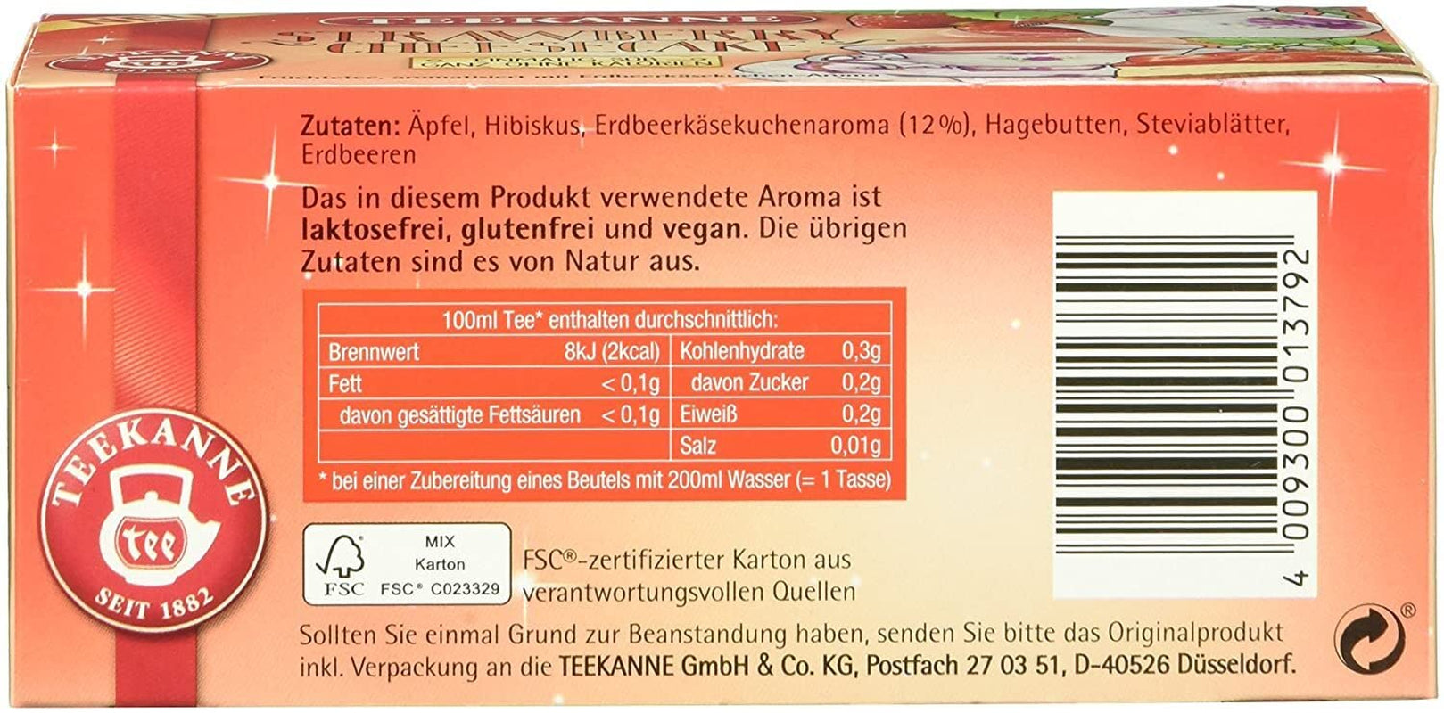 Teekanne Sweeteas Sernik Truskawkowy Sernik Truskawkowy 12 Pak (12 x 18 torebek)