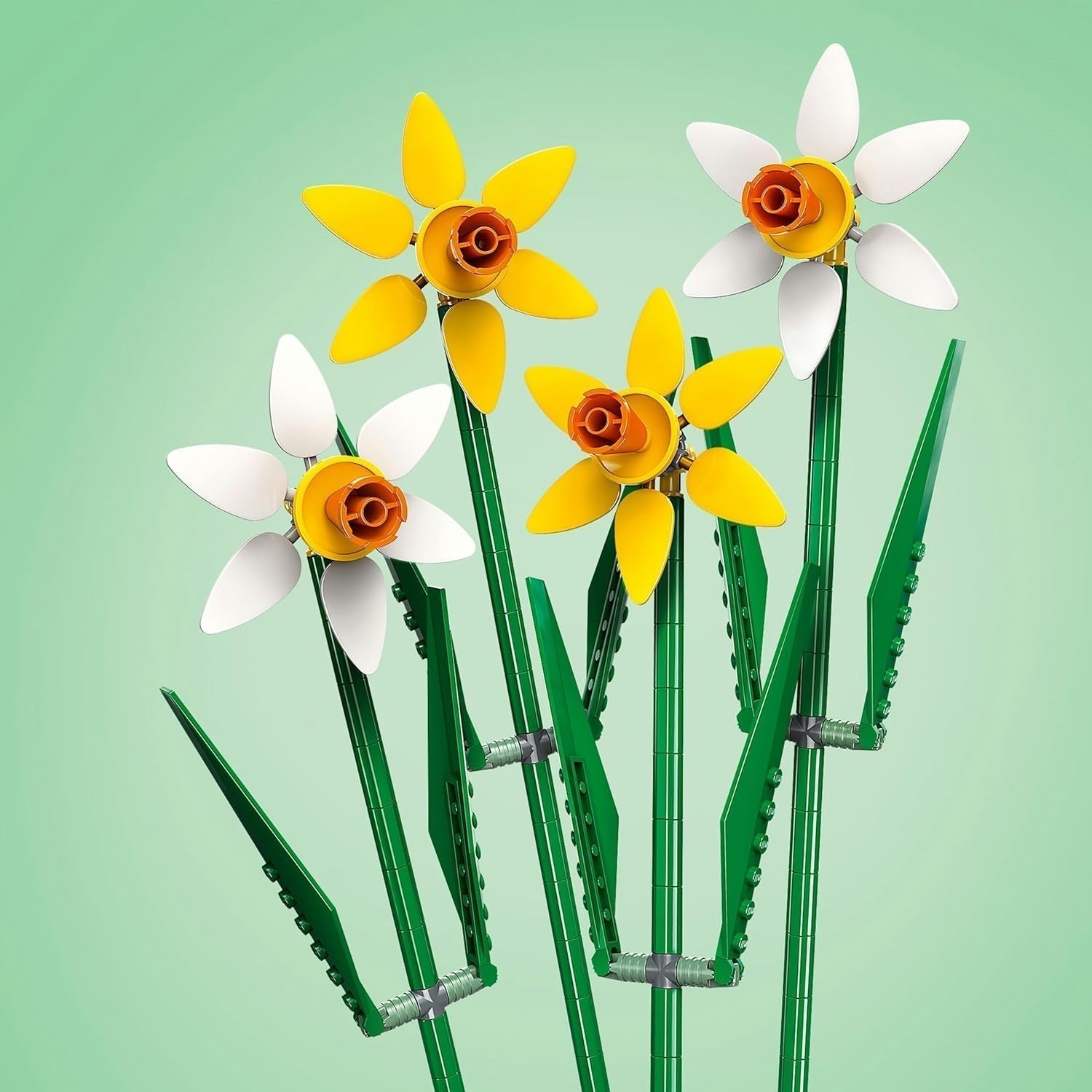 Żonkile LEGO Botanicals - Wielkanocne prezenty dla dziewcząt i chłopców - Sztuczne kwiaty dla dzieci - Bukiet kwiatów jako dekoracja pokoju lub biura - Prezent dla kobiet - 40747 Zestawy do budowania Besuche den LEGO-Store