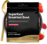Białko działa | Śniadanie Superfood - ZŁOTA Innowacja, Nagradzane płatki zbożowe, Muesli białkowe, Bogate w składniki odżywcze zbóż, nasion i owsa, Wysoka zawartość błonnika, Jabłka i Cynamonu, 10 porcji, 600g