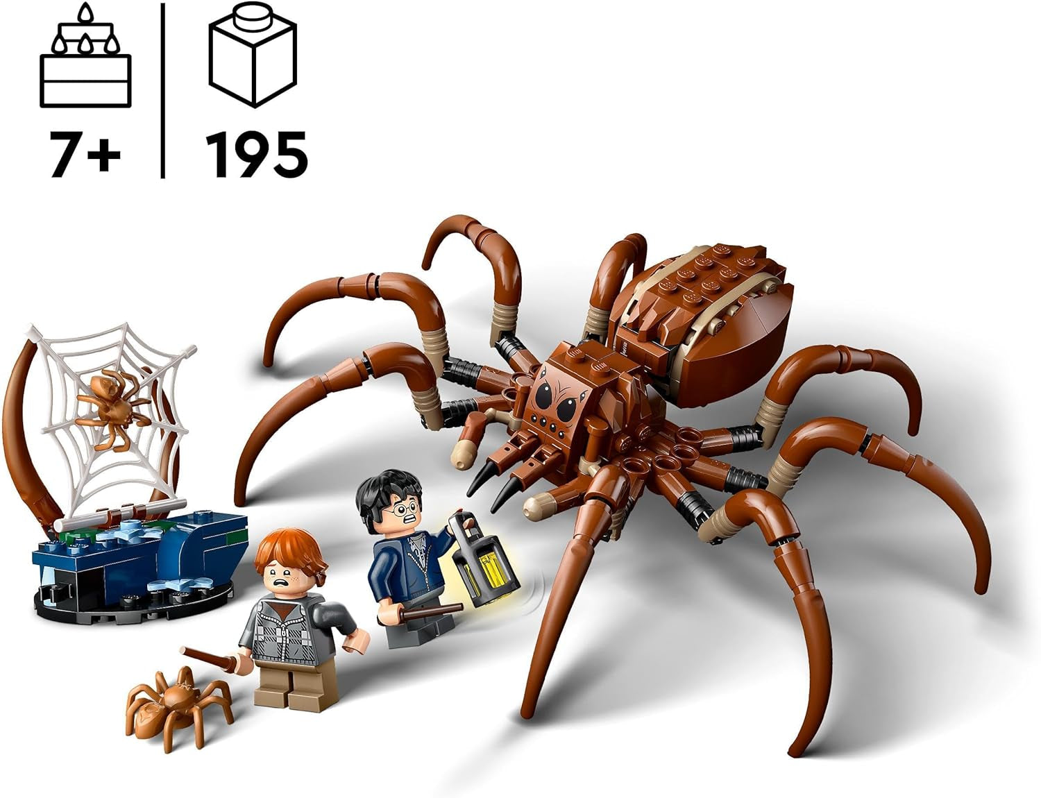 LEGO Harry Potter Aragog w Zakazanym Lesie, zestaw Spider Fantasy, mityczne stworzenie, 2 minifigurki, magiczny prezent dla chłopców, dziewcząt i fanów w wieku od 7 lat 76434 Zestawy do budowania Besuche den LEGO-Store