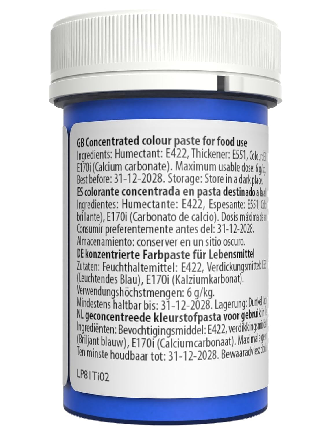 Barwnik spożywczy Sugarflair Paste Pastel Sky Blue, barwnik spożywczy do makaronów, kremówki i marcepanu, skoncentrowane barwniki Spectral - 25 g