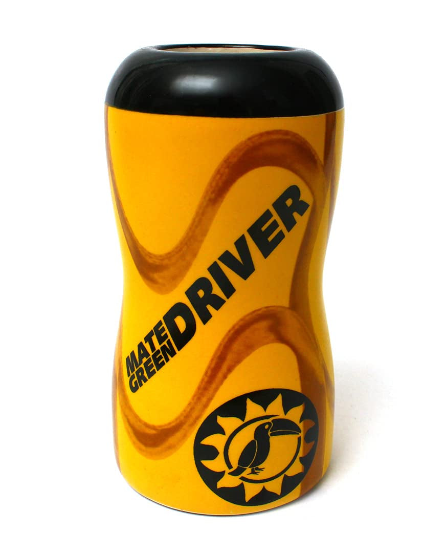 Yerba Mate Kubek do herbaty DRIVER Kubek ceramiczny Kubek samochodowy Idealny do podróży samochodem Mate Herbata i zimne lub gorące napoje Kubek ceramiczny Całkowicie przeszklony 1,75 kg