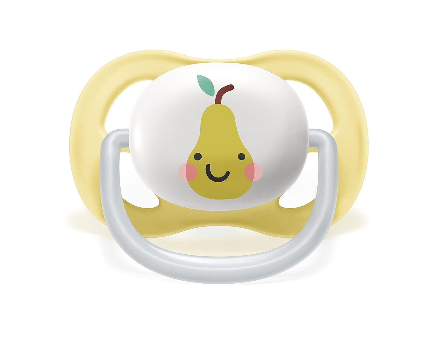Smoczek Philips AVENT ultra air – 2 sztuki, niezawierający BPA, oddychający, dla dzieci w wieku 0–6 miesięcy, w zestawie etui i sterylizator, jabłko/gruszka (model SCF080/17)