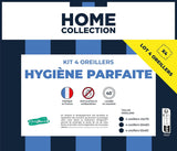 Bleu Câlin Home Collection Zestaw 4 poduszek Cliniguard Anti-Mite White 60X60 Cm Poduszki standardowe Naty Shop