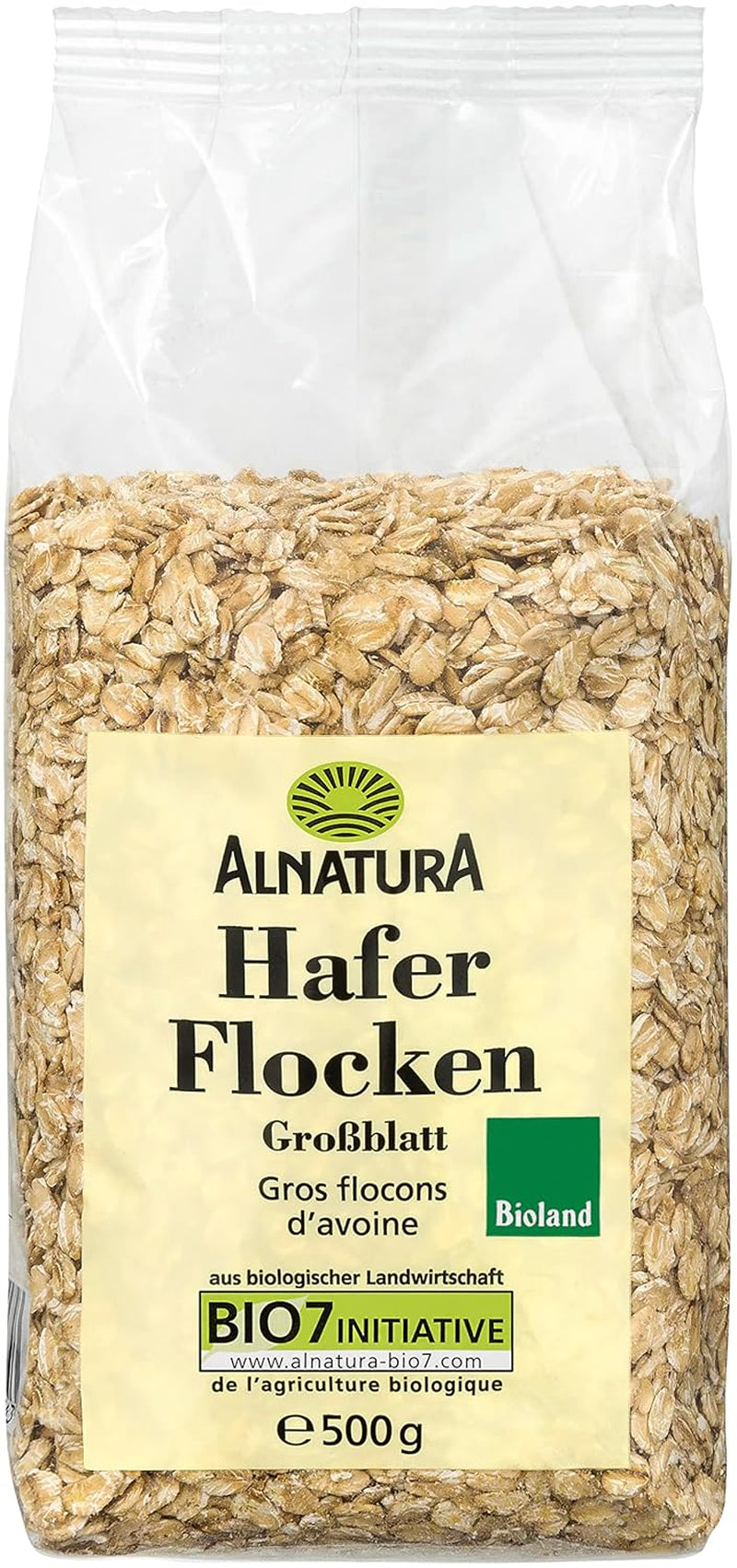 Duże organiczne płatki owsiane, 500g