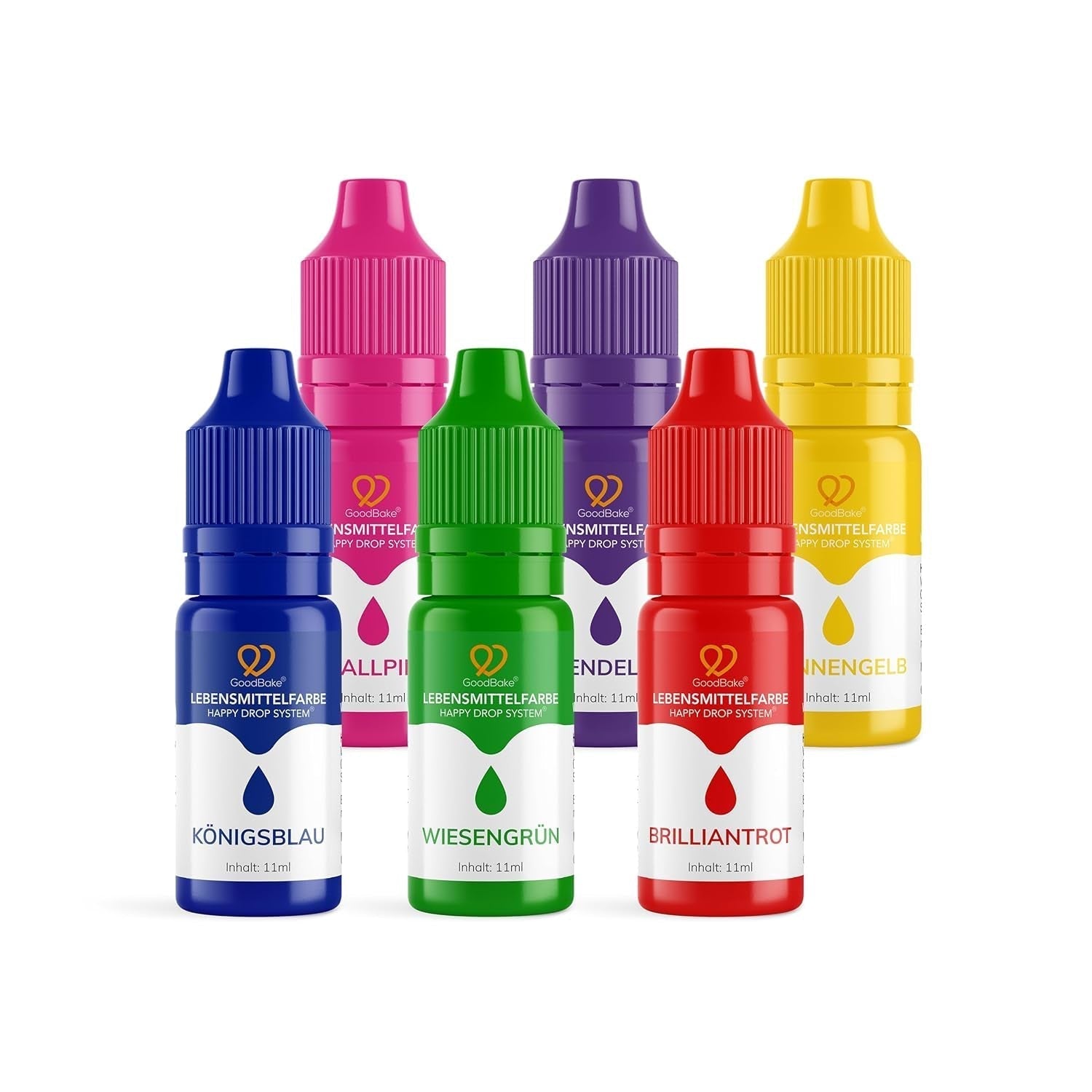 Goodbake Pink Food Coloring (11ml) - Intensywny barwnik spożywczy - Bardzo skoncentrowany kolor - Do barwienia ciast, fondantów, kremów maślanych, napojów, śluzów i wielu innych produktów. 100% wegańskie