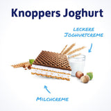Jogurt – 4 x 200 g – Plasterki wafla nadziewane kremem jogurtowo-nugatowym, orzechami laskowymi i kakao