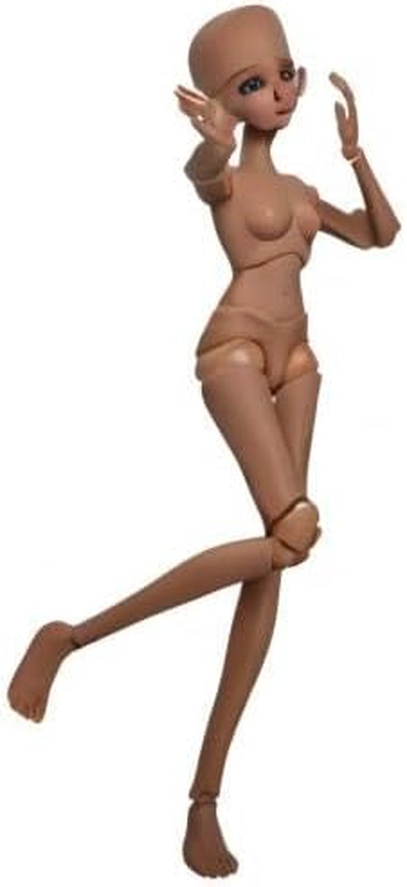 1/3 lalka BJD czarna brązowa skóra ciało lalki 60cm 24 Cal przegub kulisty lalki SD ruchome stawy pcv DIY (Alexia)