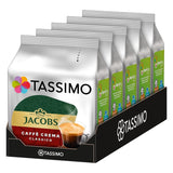 Tassimo Kapseln Jacobs Caffè Crema Classico, 5 x 16 podkładek, 80 Kaffeekapseln