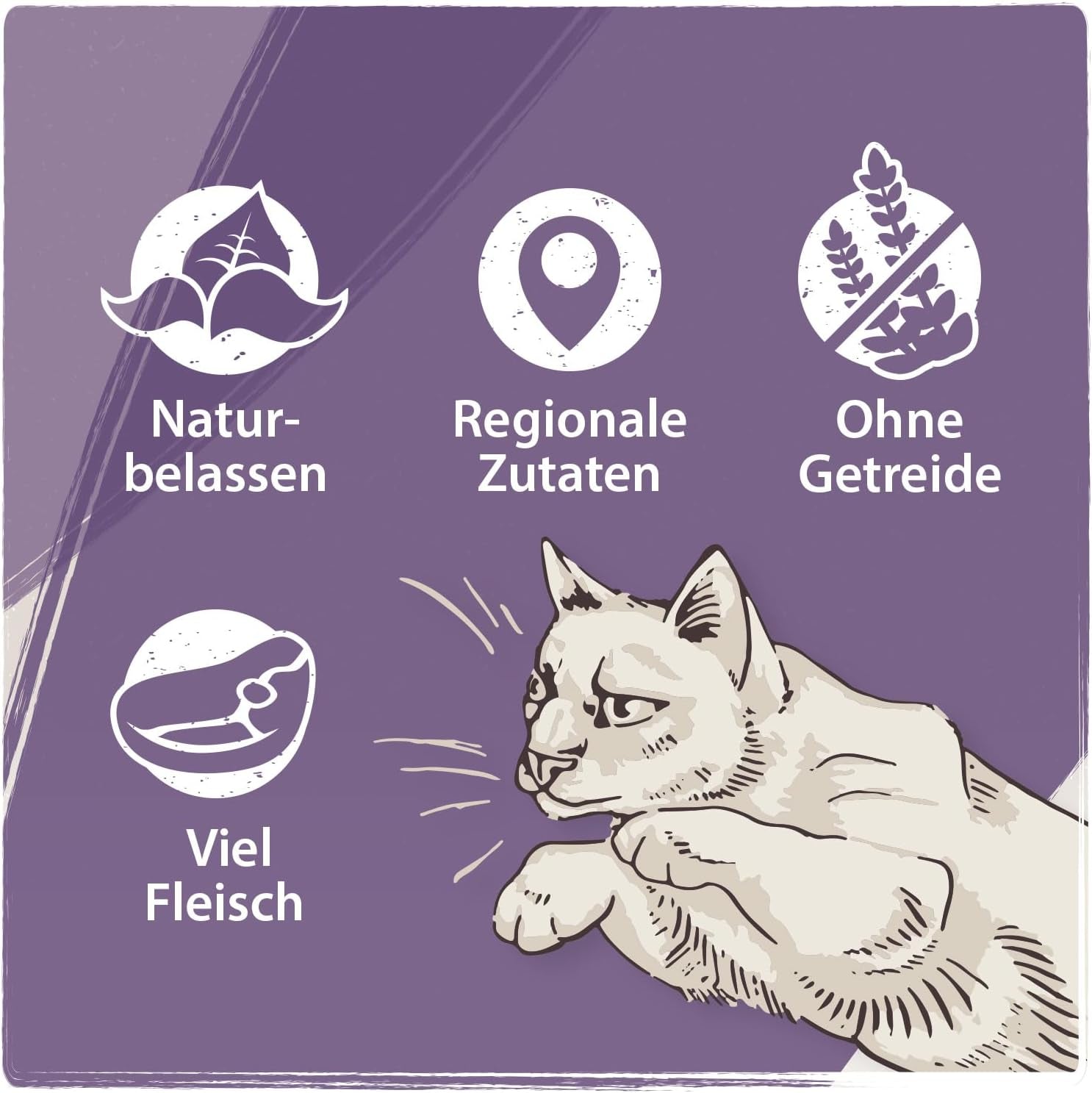 Venandi Animal - Mokra karma premium dla kotów - Koń jako monoproteina, opakowanie 12 sztuk (12 x 125 g), bez zbóż, monoproteina