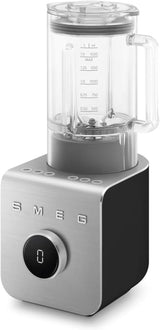 SMEG, Hochleistungsmixer BLC01BLMEU, 5 programów Voreingestellte, 9 instrukcji obsługi, funkcja pauzy i impulsu, Kunststoffgehäuse, Rutschfeste Basis, 1400 W, Schwarze Kitchen Naty Shop Schwarze Matte