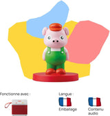Figurka dźwiękowa Trzy małe świnki - opowieści z dźwiękiem - zabawka, treści edukacyjne, wersja francuska, dzieci w wieku od 4 do 6 lat Bebe Toys Naty Shop